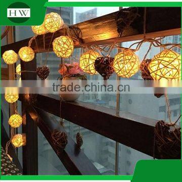 Christmas Wedding Party Holiday Event Celebration Home Room Decoration Strobe Rattan Ball LED String Light Luminaria photo-4