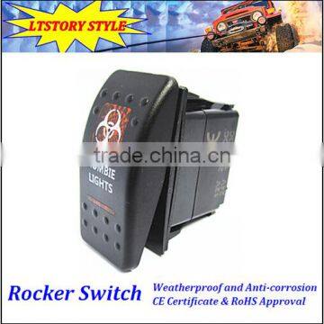 DC 12-24V Waterproof Carling Rocker Switch For Snowmobile