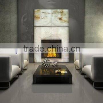 Custome Made BACKLIT ONYX FIREPLACES photo-3