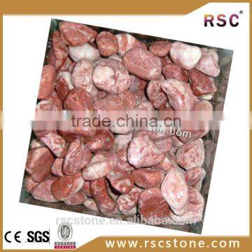 Polished manga pink cubes granite cobblestone for sale