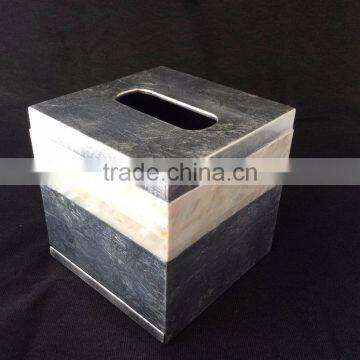 High End Quality Best Selling Special Newest Designed Natural MOP Inlay Tissue Box From Vietnam photo-2