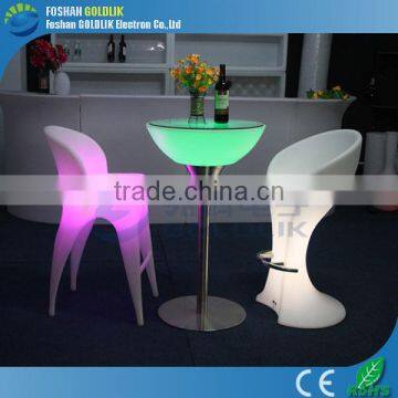 GLACS Control Plastic Patio Furniture LED Lighting Bar Stools photo-6
