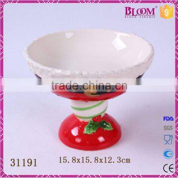 Christmas decoration ceramic cheap dinner plates holder