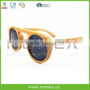 Cool bamboo sunglasses w round frame/HOMEX