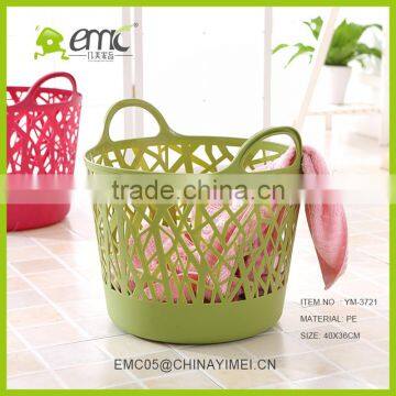 Hotsale Round Large New PE Plastic Laundry Basket With Handle photo-4