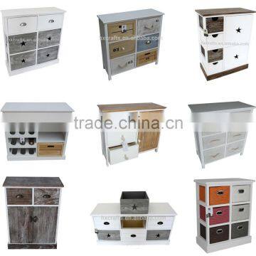 Kitchen Wall Hanging Cabinet Shelf With 3 Colorful Drawers photo-2