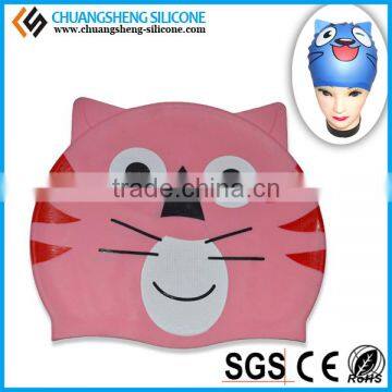 Varies Kinds of Printing Loverly Swimming Hat, Silicone Waterproof Cap photo-6