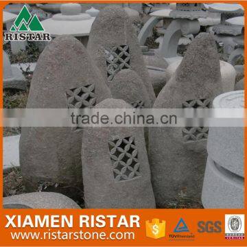 Japanese style garden outdoor lantern granite natural stone lantern