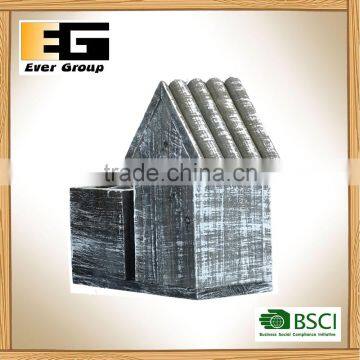 Bird House Wooden Planter Boxes Artificial Planter photo-2