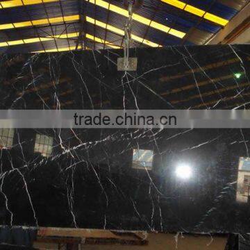 black and white root marble slab