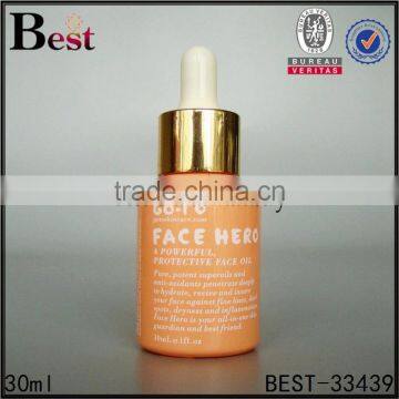 Hot Products Cosmetic Orange Screen Printing 30 ml Glass Dropper Bottle for Essential Oil Lotion Perfume China Shuppliers photo-6