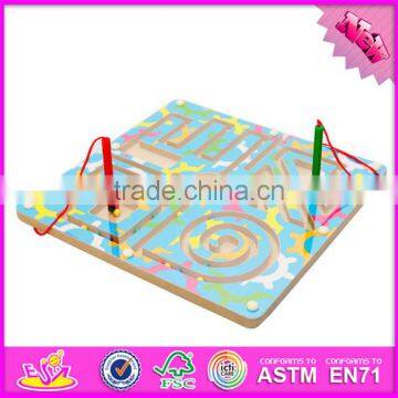 2017 New Product Kids Educational Toy Wooden Magnetic Maze Puzzles W11H017 photo-2