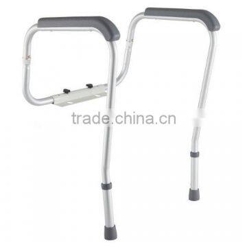 Adjustable Metal White Stand Alone Toilet Safety Rails