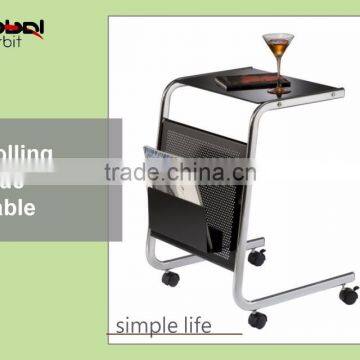 Rolling Side Multi-function Desk With Wheels Reading Bed Study Table photo-2