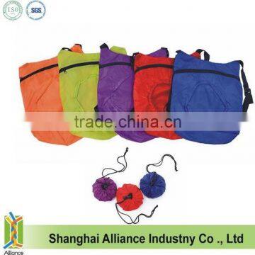 Round ball shape foldable travel backpack bag(CF-236)