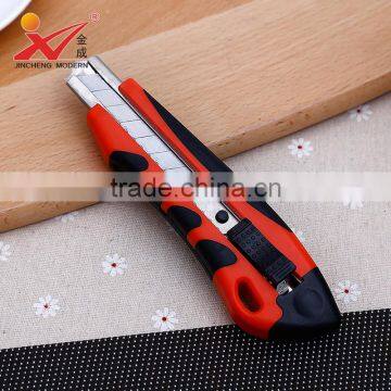 hot sale 18mm utility knife, cutter,single blade auto-load utility knife plastic box cutter safety utility knife