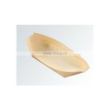 Boat Shaped Disposable tray Wooden Made Takoyaki Tray Take out Tray Akashiyaki