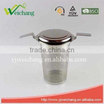 WCJ449 Tea Strainer Steeper Infuser Brew-in-mug Extra-fine Mesh With Lid Best for Infusing and Steeping Loose Leaf Teas Herbs S photo-3