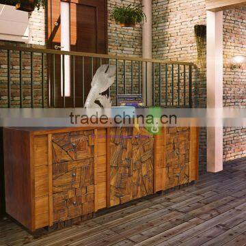 Buffet Rustic Style For Living Room With teak wood model Iowa