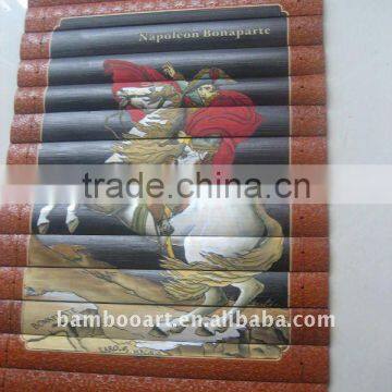 bamboo painting ( laser engaved and hand painted)