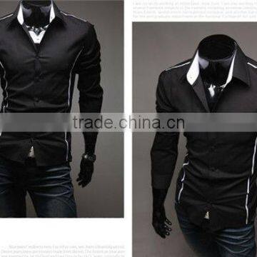 Stylish Slim Shirts New Italian Designs Fashion Shirts for Man MOQ 10PCS MIX COLORS photo-2