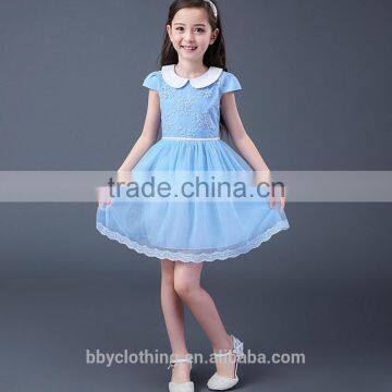 Preppy Style Girls Clothes Cap Sleeve Princess 2017 Summer Girls Party Tutu Dress photo-2