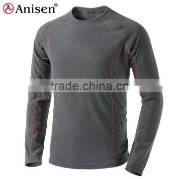 manufacturer wholesale single round collar men fleece jacket