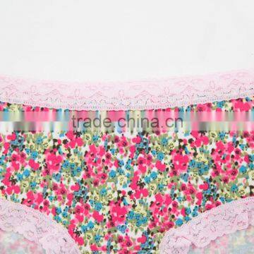 Factory Custom Cheapest Printing 95% Cotton 5% Spandex With Lace Sexy Fancy Woman Underwear photo-4