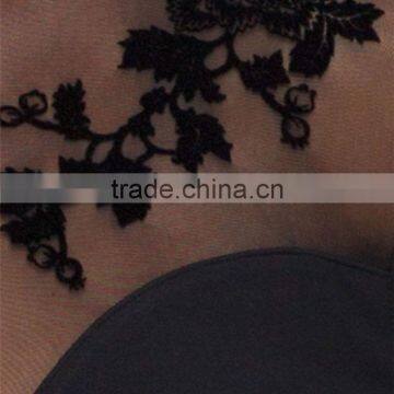 OEM Fashion Woman Long Sleeve Black Sexy Open Breast Dress photo-5