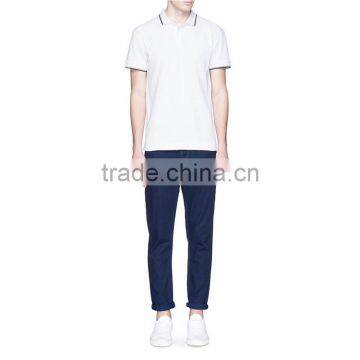 China Wholesale Blank White Polo Shirts Cheap Double Collar Polo Shirt photo-4