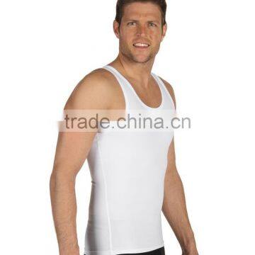 2017 Character Plain White Patterns Summer Mens Knitted Vest Men Gym Wear photo-4