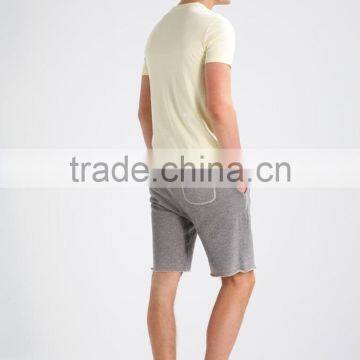 MGOO Custom Made Mens Sweat Shorts Sport Wear Running Wear French Terry Short Pants With Raw Cut Hem