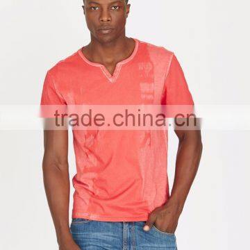 MGOO Custom Your Own Logo V Neck Short Sleeve T Shirts Mens Tie Dying T Shirts photo-3