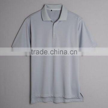 Textured 100% Polyester Company Workday Uniform Customize Brandmark Above Left Sleeve Hem Polo Open Hem Sleeves Style Mens Polo photo-4