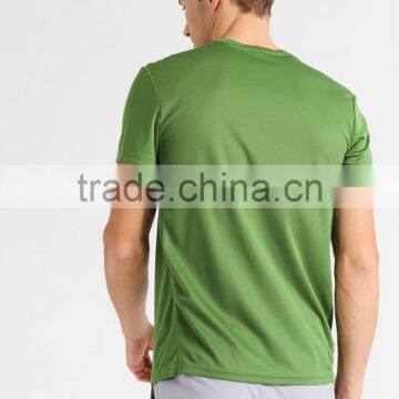 MGOO Solid Color Dri-fit 90% Polyester 10% Spandex T-shirts Custom Logo Sport T Shirt Mens photo-2