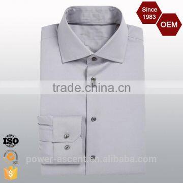 OEM Brand Logo Latest Design Trim Fit Dress Shirt photo-2