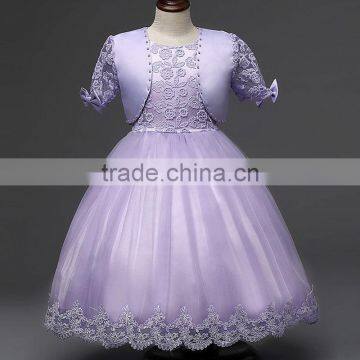 C54#2017new Design High Quality Children Long Frocks Designs Fancy Girls Party Dress photo-2