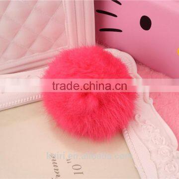 Accessories Fur Ball Hot Selling Genuine White Wholesale Rex Rabbit Fur Pom Poms photo-5