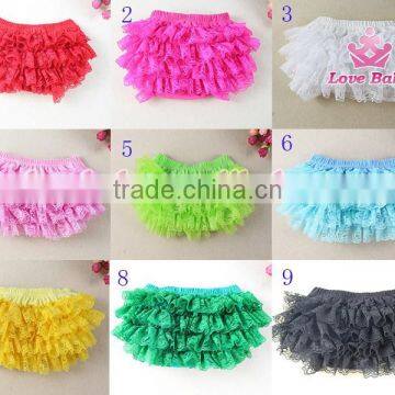 New Style Plain Green Color Baby Bloomers Wholesale Bloomers for Kids photo-3