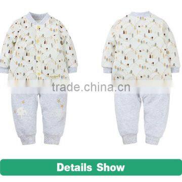 100% cotton spring and winter full sleeve children clothing set wholesale adult baby wear