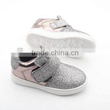 Fashion Girls Bling Bling Leather Rubber Sole Kids Dress Shoes photo-5