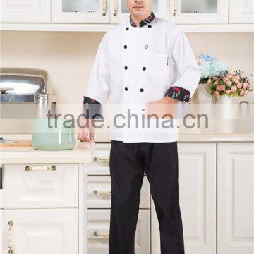 Juqian 2016 Custom Fashion Design Hotel Workwear White Executive Chef Uniform photo-2