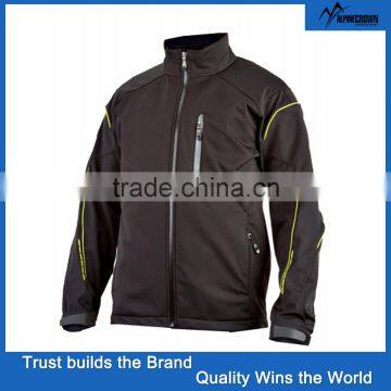 2016 wholesale black men softshell jacket