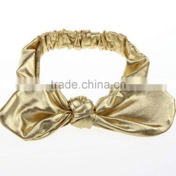 Elastic Headbands,Mental Color Leather Headbands,Ear Headbands photo-6