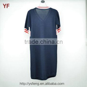 Cotton Materials Women Casual One Piece Latest Sweater Dress Designs photo-2