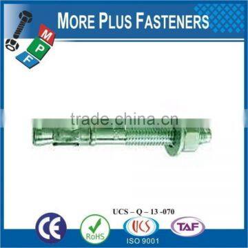 Made In Taiwan Heavy Load Bronze Finished Green Plated Stainless Steel Sleeve Anchor Wedge Bolt photo-5