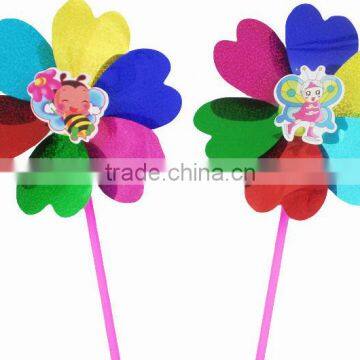 Hot Sale Plastic Pinwheel Garden Decoration Windmill Kids Toy Windmill photo-2