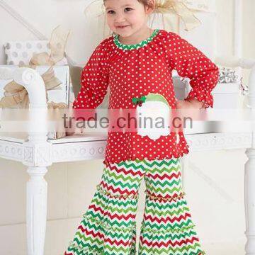 Girls Santa Claus Clothes Fall 2017 Kids Christmas Boutique Clothing