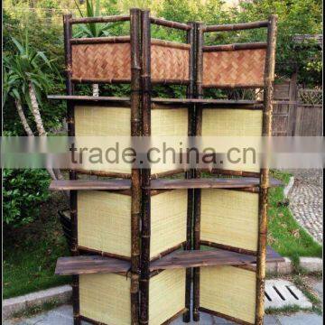 Outdoor folding screen cheap movable foldable living bamboo portable garden screens room dividers Decorative Bamboo ScreenGVHH10