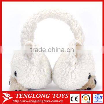 winter ear warmer plush animal bear earmuffs